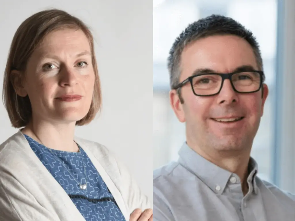 Rosie McEachan and Paul Bradshaw headshot